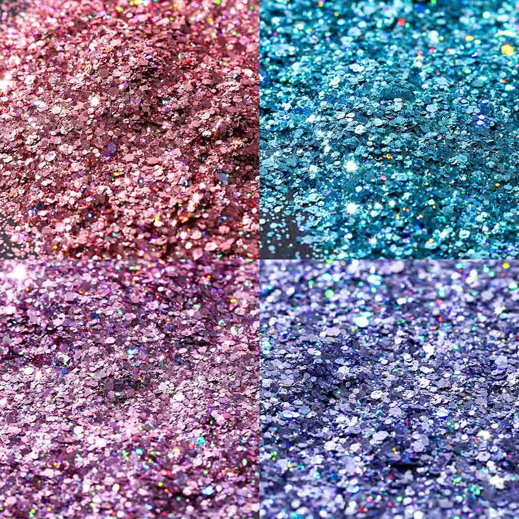 12 Colors Holographic Glitter Superfine Nail Sequins - Iridescent Paillette Mix for Nail Art & DIY Manicure - Perfect for Acrylic Nails, Gel Polish, and Salon Nail Designs