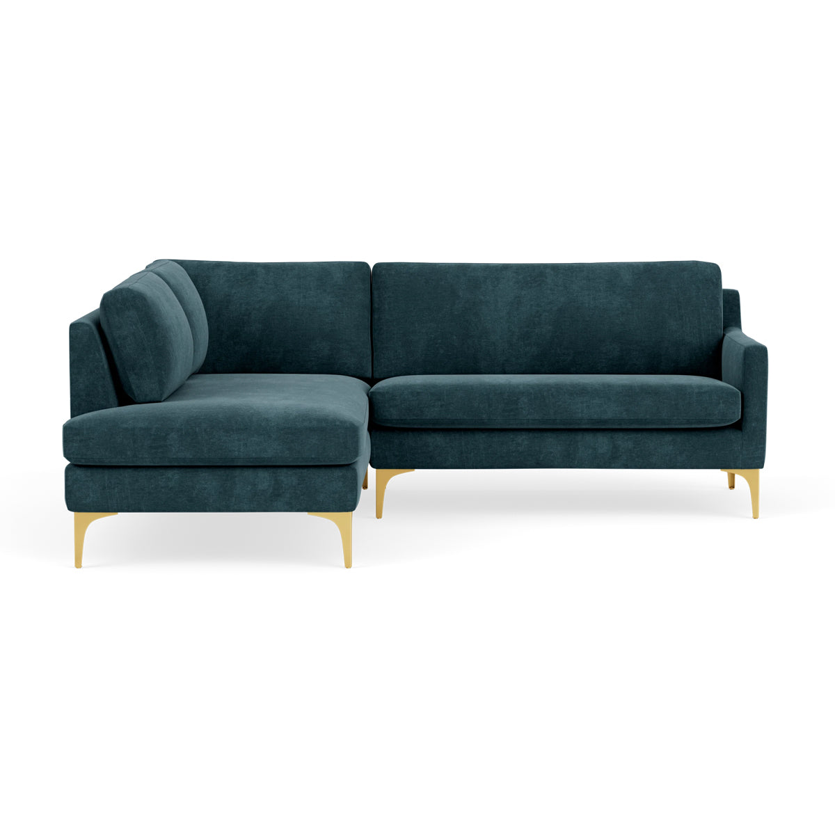 Astha Fabric Left Corner Sofa - Modern L-Shaped Sectional Couch for Living Room, Lounge & Small Spaces | Comfortable Home Furniture for Relaxing & Entertaining