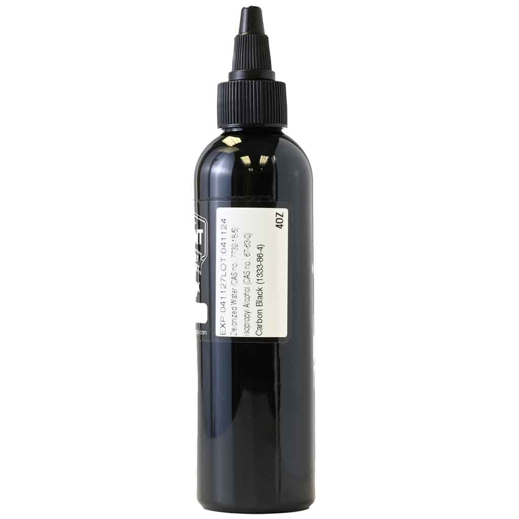 PHANTOM Black Professional Tattoo Ink - 2X Concentrated High Pigment Tattoo Ink for Artists - Perfect for Black & Grey Tattoos, Cover Ups & Fine Line Work