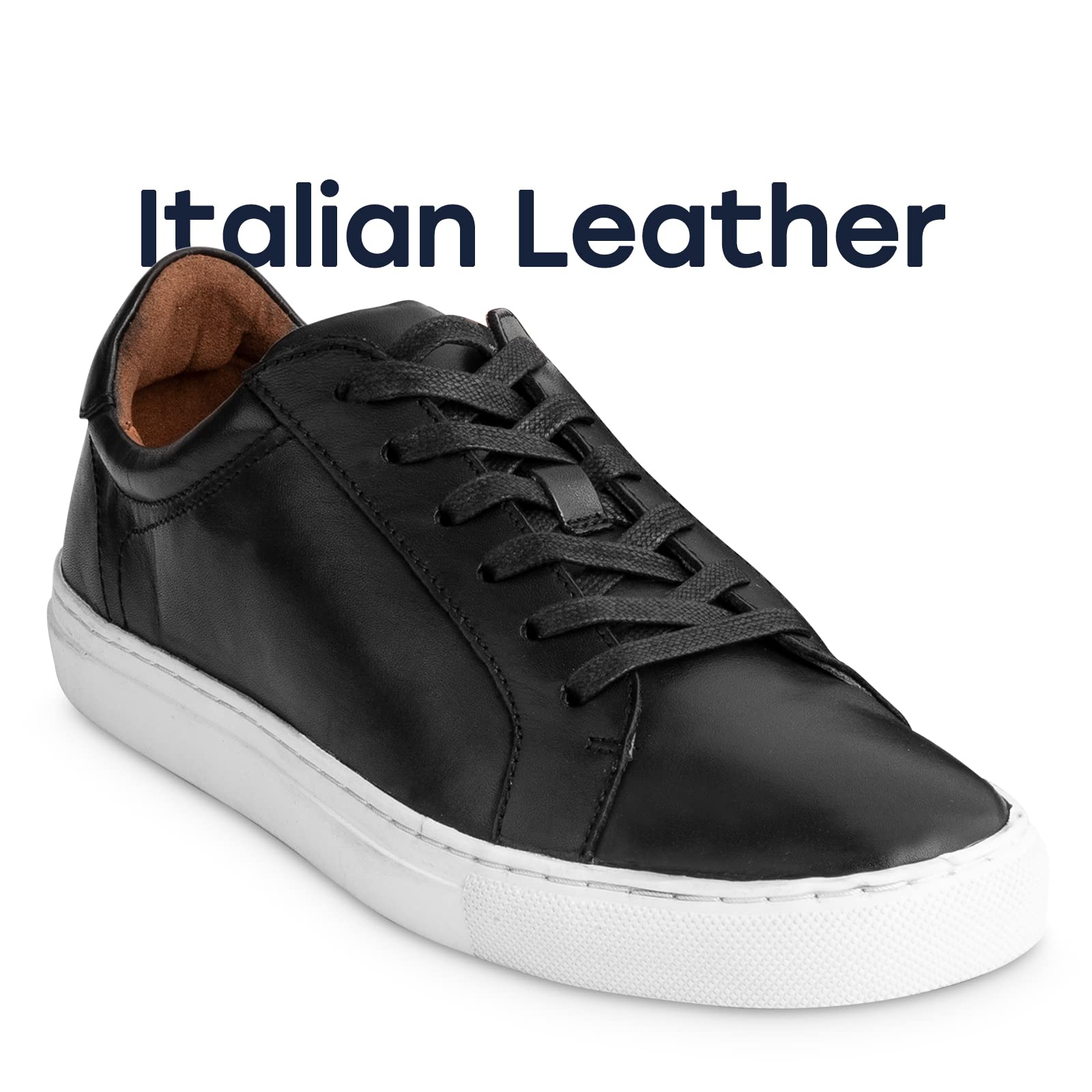 Dunross & Sons Men's Sneakers - Fashionable Lace-Up & Slip-On Casual Shoes for Men | Comfortable Leather Walking Shoes for Daily Wear, Work & Outdoor Activities