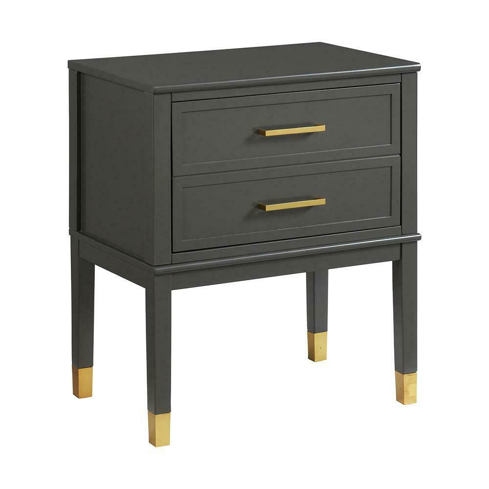 Dark Charcoal Side Table - Modern Dresser for Bedroom, Closet Organizer & Storage Cabinet | Bedroom Furniture, Closet Storage, Office & Kitchen Organization | Perfect for Small Spaces, Apartments & Dorm Rooms
