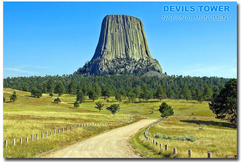 Devils Tower National Monument Souvenir Fridge Magnet - 2.5