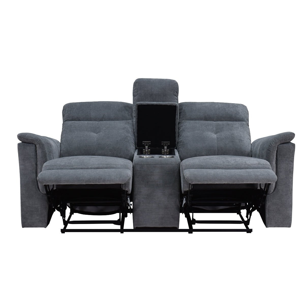 Ellesmere Reclining Sofa Set - 3-Piece Modern Recliner Living Room Furniture with Cup Holders & USB Ports | Perfect for Family Movie Nights & Home Theater Lounging
