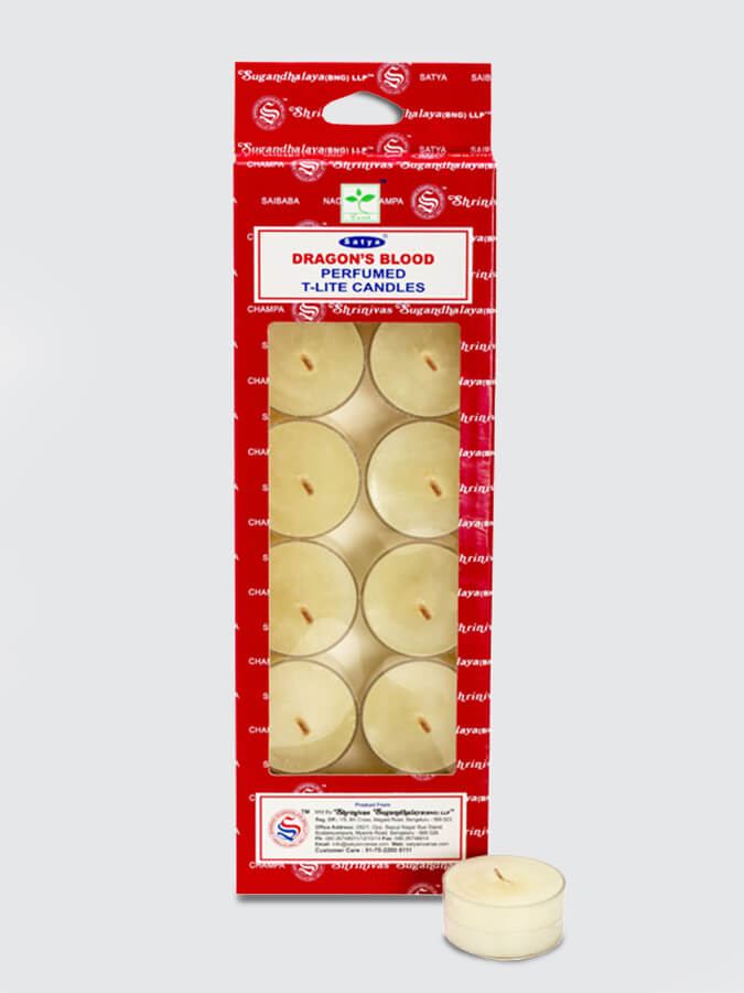 Premium Satya Scented Tea Light Candles - Pack of 12 for Aromatherapy, Meditation & Home Decor | Long-Lasting Fragrance for Relaxation & Romantic Ambiance