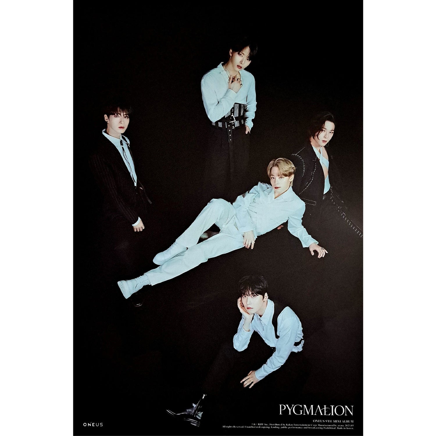 ONEUS 9TH MINI ALBUM 'PYGMALION' (MAIN) POSTER - K-POP Official Merchandise for Fans, Room Decor & Gift Idea