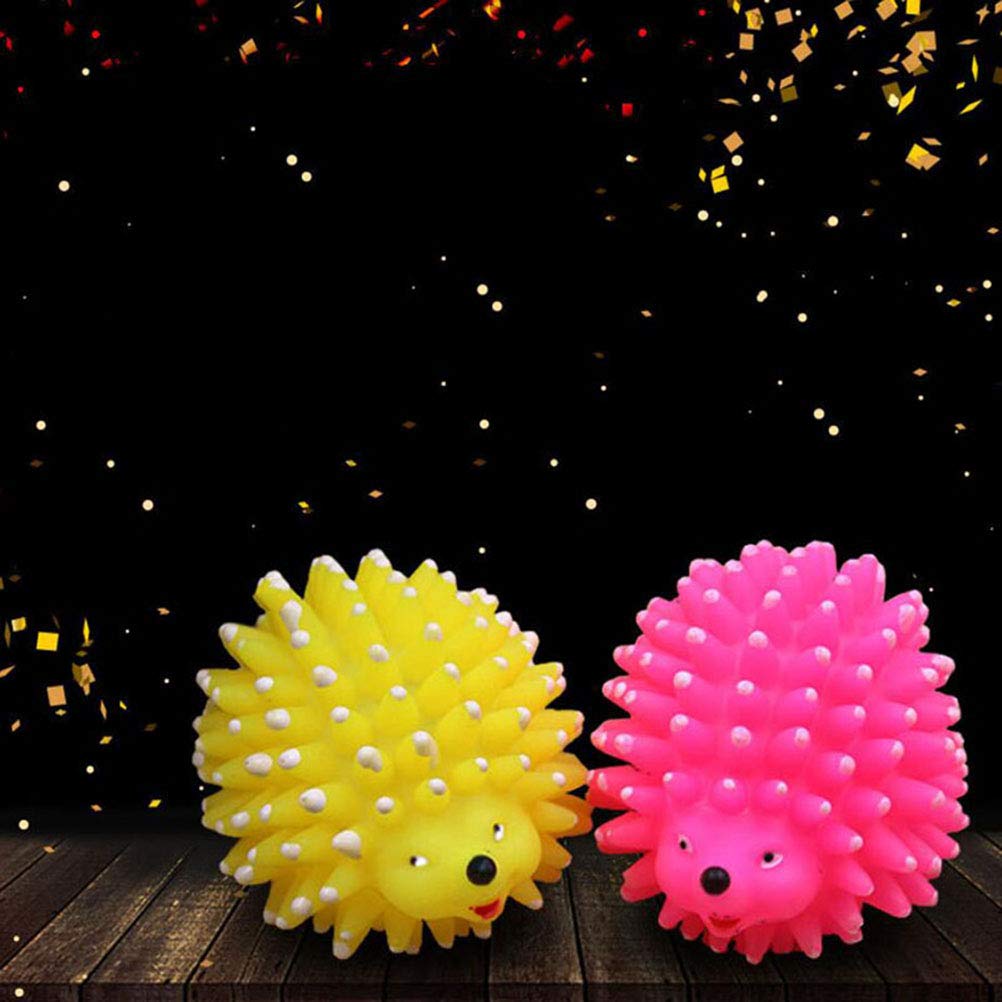TEHAUX Small Dog Chew Toys - 1pc Moving Hedgehog Squeaky Toy for Teething Puppies & Small Breed Dogs - Interactive Pet Toy for Boredom Relief & Dental Health - Perfect for Indoor Play, Training & Anxiety Relief