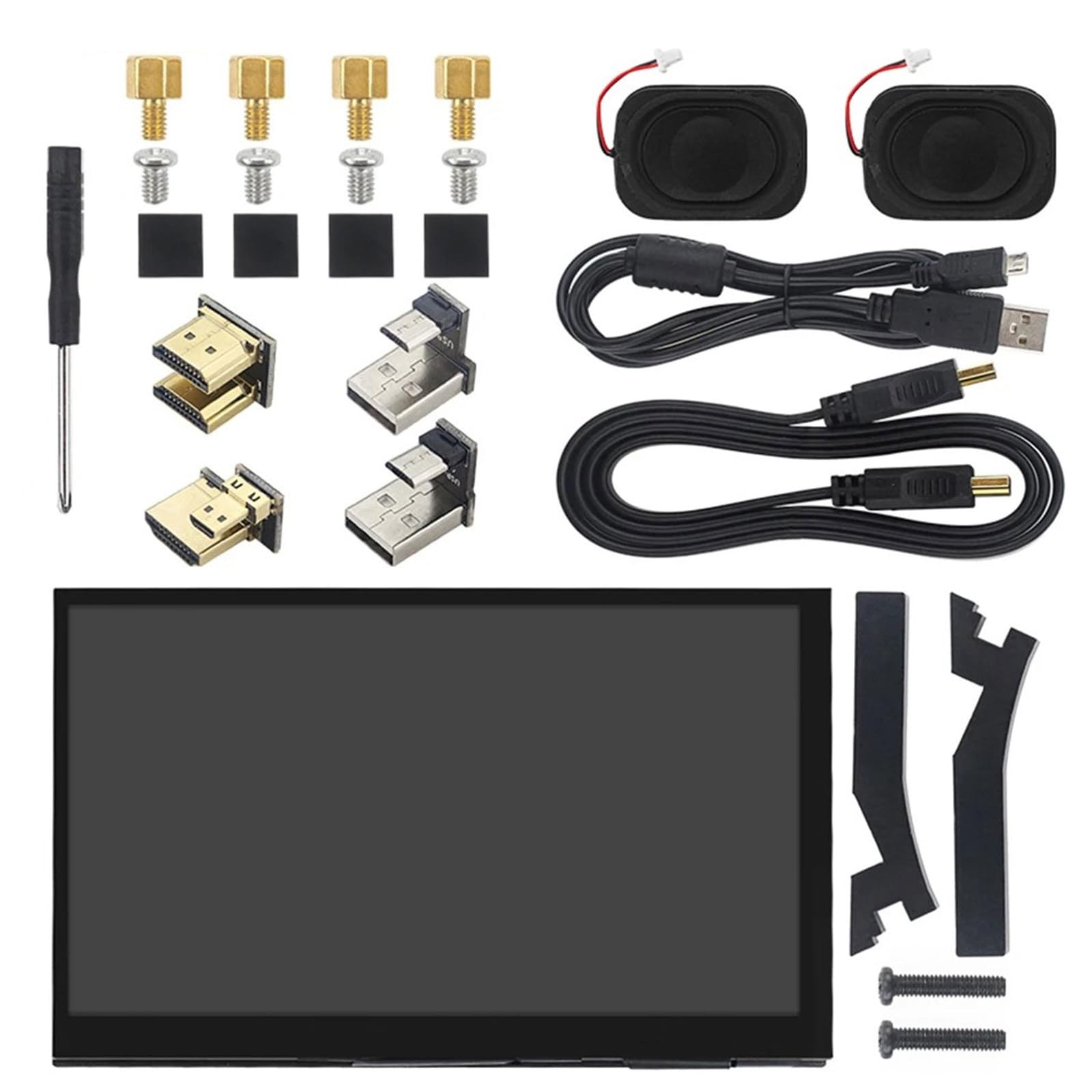7 Inch IPS LCD Monitor for Raspberry Pi 4B/3B - 1024x600 HD Resolution, HDMI Compatible Portable Display for DIY Projects, Gaming & Programming