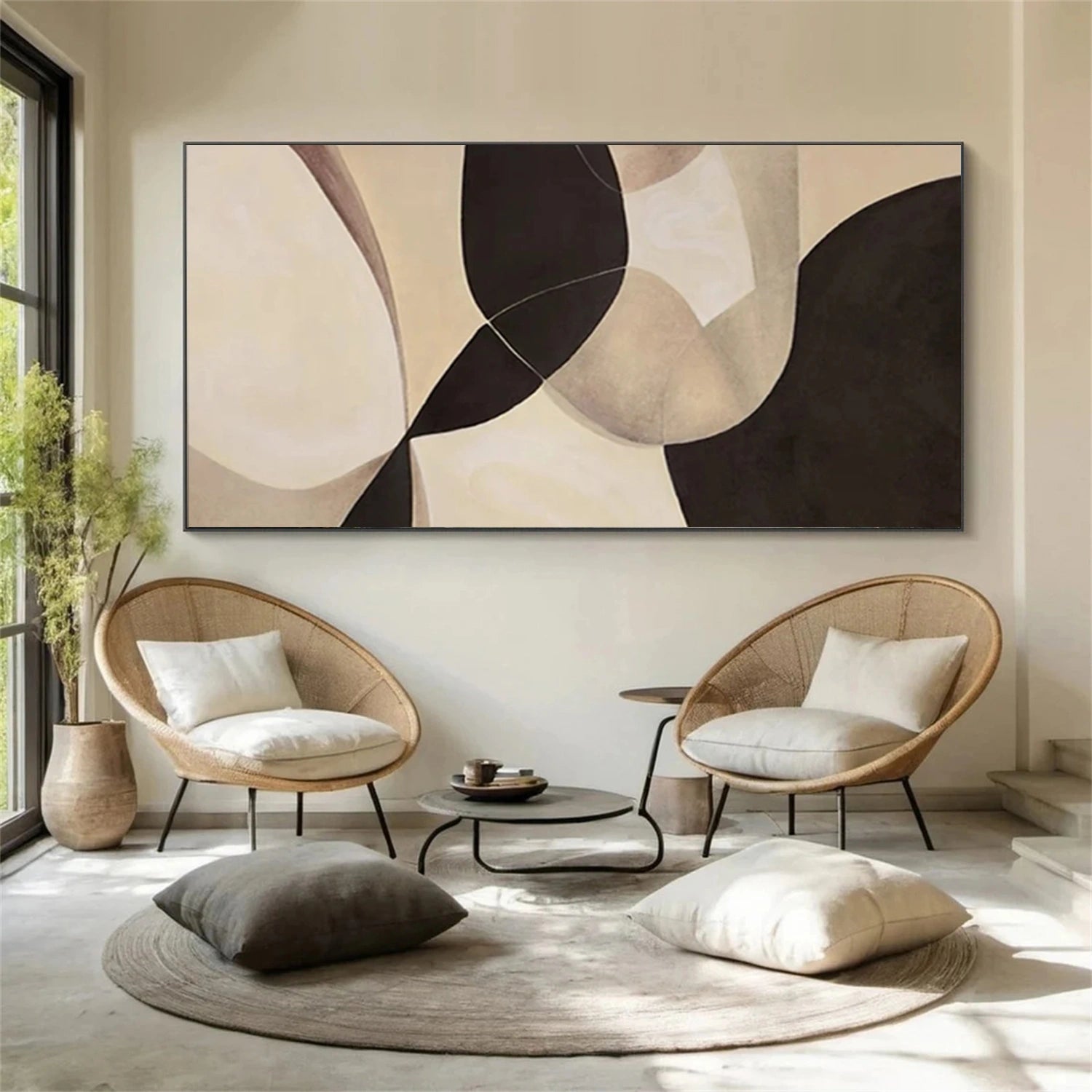Abstract Tranquility #WS243 - Modern Wall Art Canvas Painting for Home & Office Decor - Perfect for Living Room, Bedroom, and Workspace