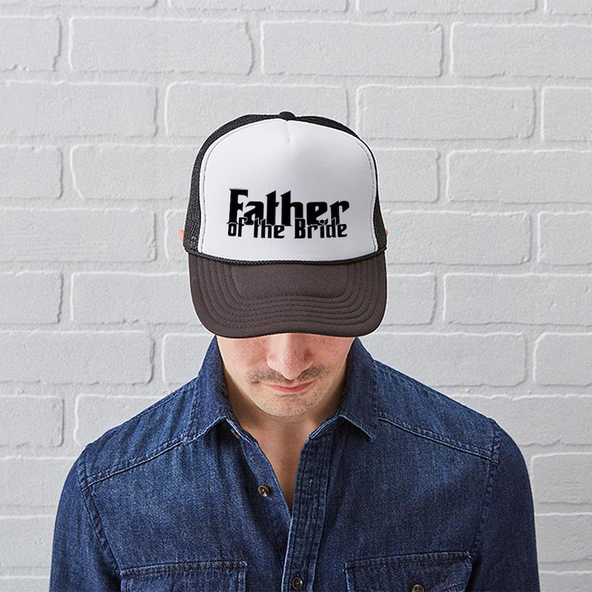 Father of The Bride Adjustable Snapback Trucker Hat - Perfect for Weddings, Parties & Casual Wear | CafePress