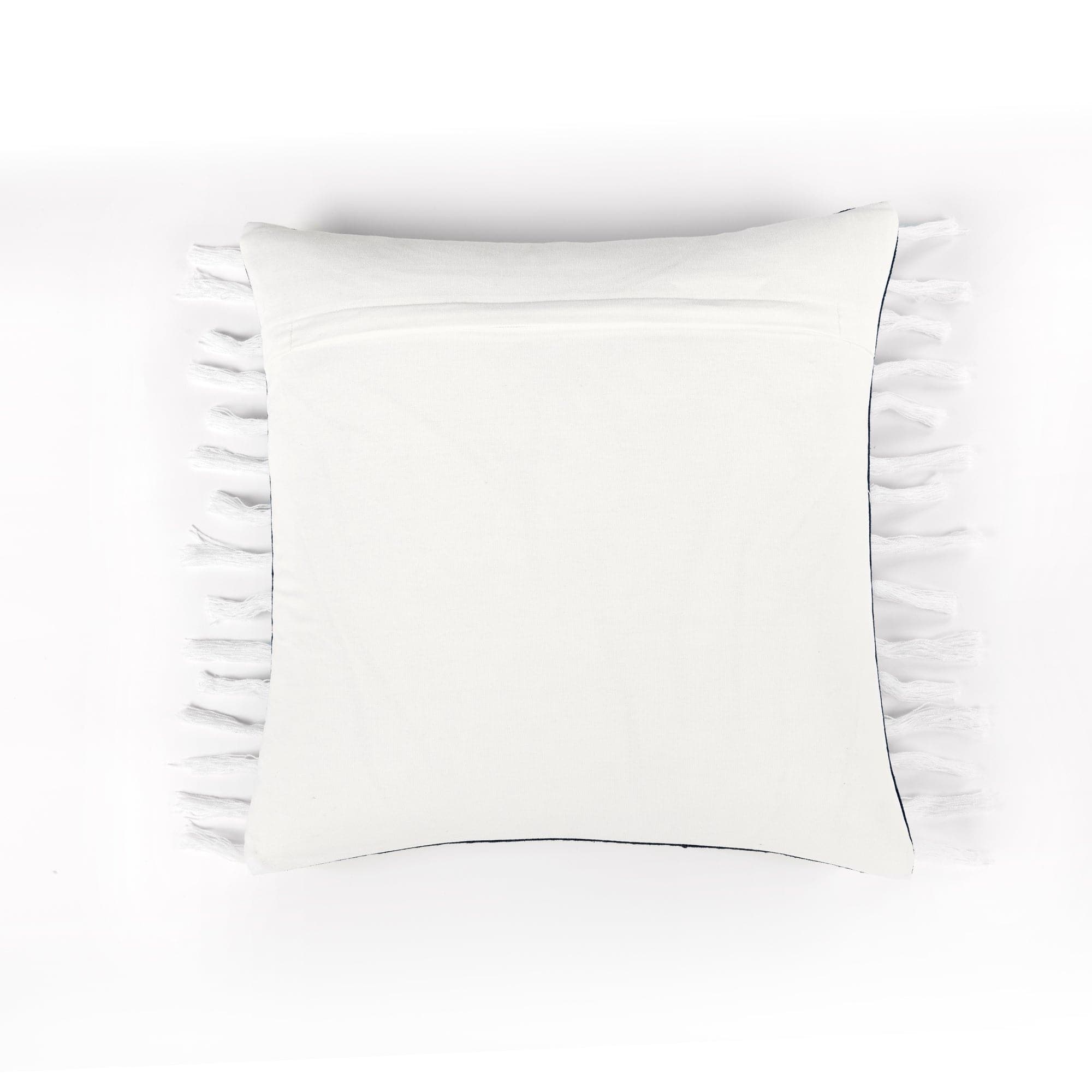 Elegant Linear Tassel Decorative Throw Pillow Cover - Boho Chic Home Decor for Sofa, Bed & Living Room