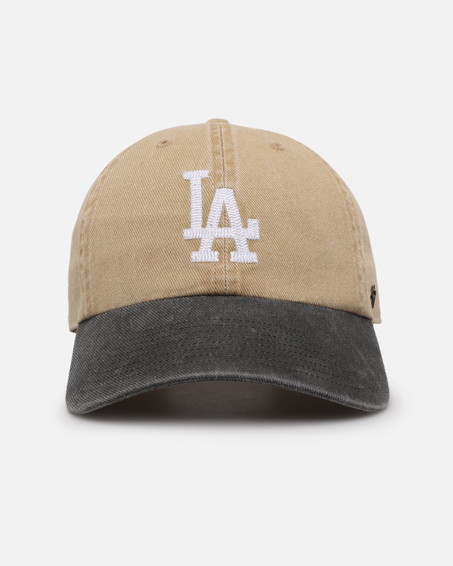 47 Brand Los Angeles Dodgers Apollo Chain Clean Up Strapback Hat - Adjustable Khaki Baseball Cap for Men & Women - Perfect for Sports, Casual Wear & Dodgers Fan Gifts
