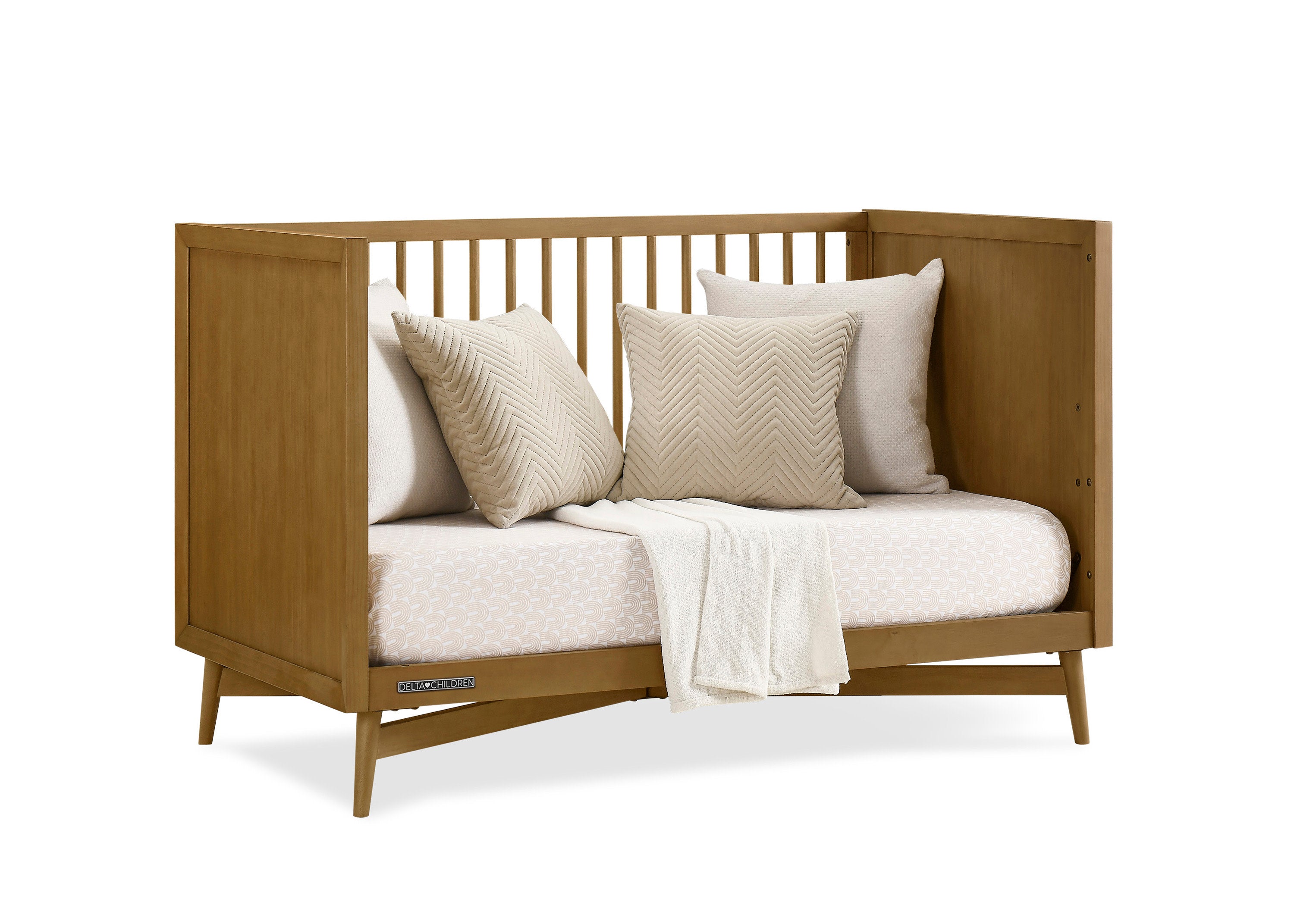 Dylan 4-in-1 Convertible Baby Crib - Toddler Bed, Daybed & Full-Size Bed | Safe & Stylish Nursery Furniture for Newborns to Teens | Perfect for Bedrooms, Daycare & Guest Rooms