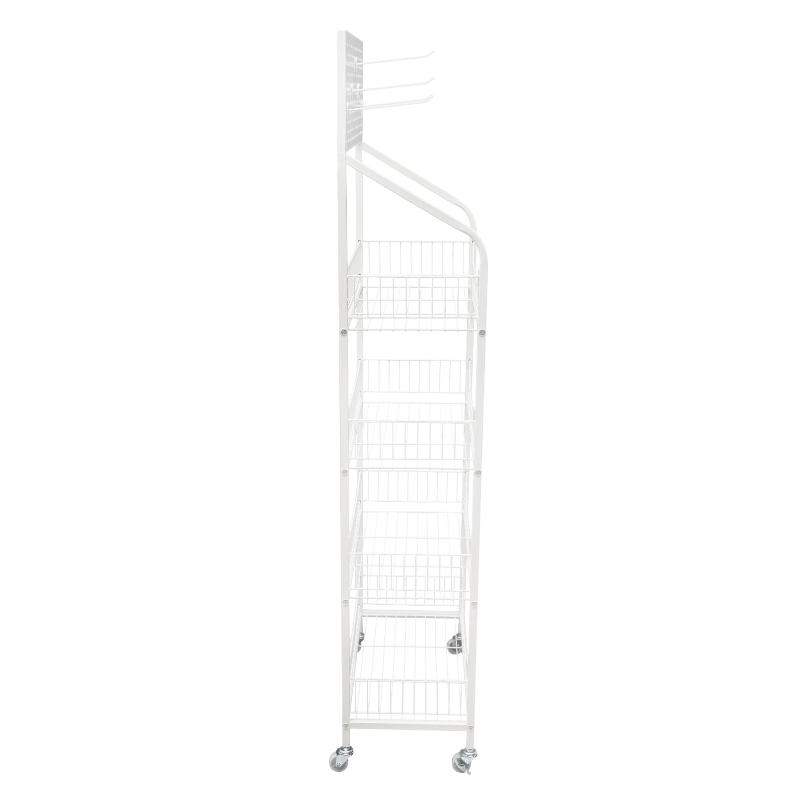 4-Tier Rolling Candy Cart with Lockable Wheels - 20