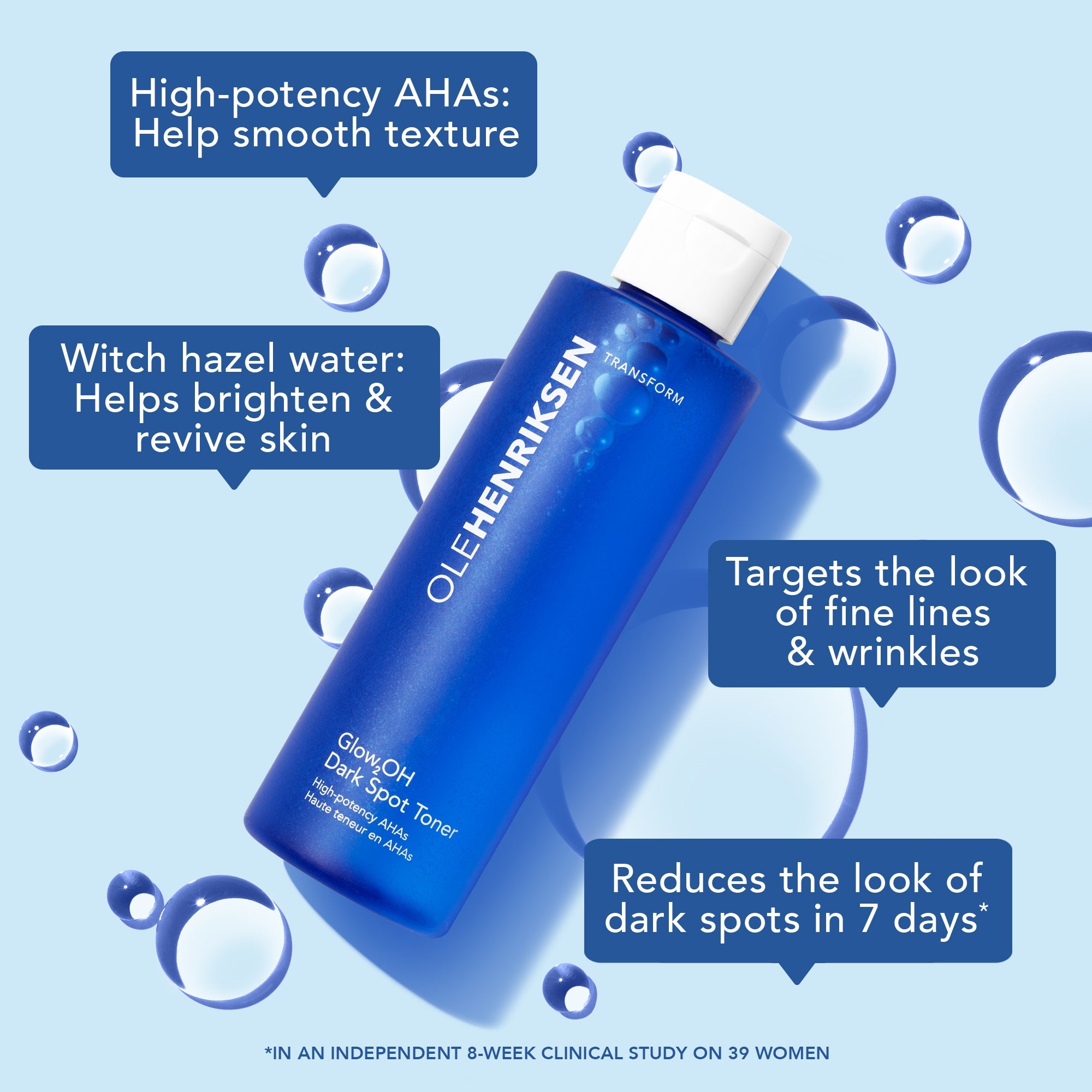 Glow2OH Dark Spot Toner Duo for Hyperpigmentation - Brightening Facial Treatment for Dark Spots & Uneven Skin Tone | Perfect for Nighttime Skincare Routine & Post-Acne Care