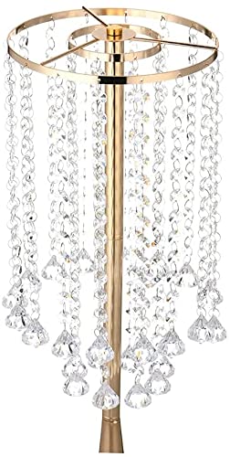 10pcs Gold Crystal Flower Stand Set - Tall Metal Vase for Wedding Centerpieces, Party, Dinner, Hotel & Home Decor - Perfect for Floral Arrangements & Event Displays