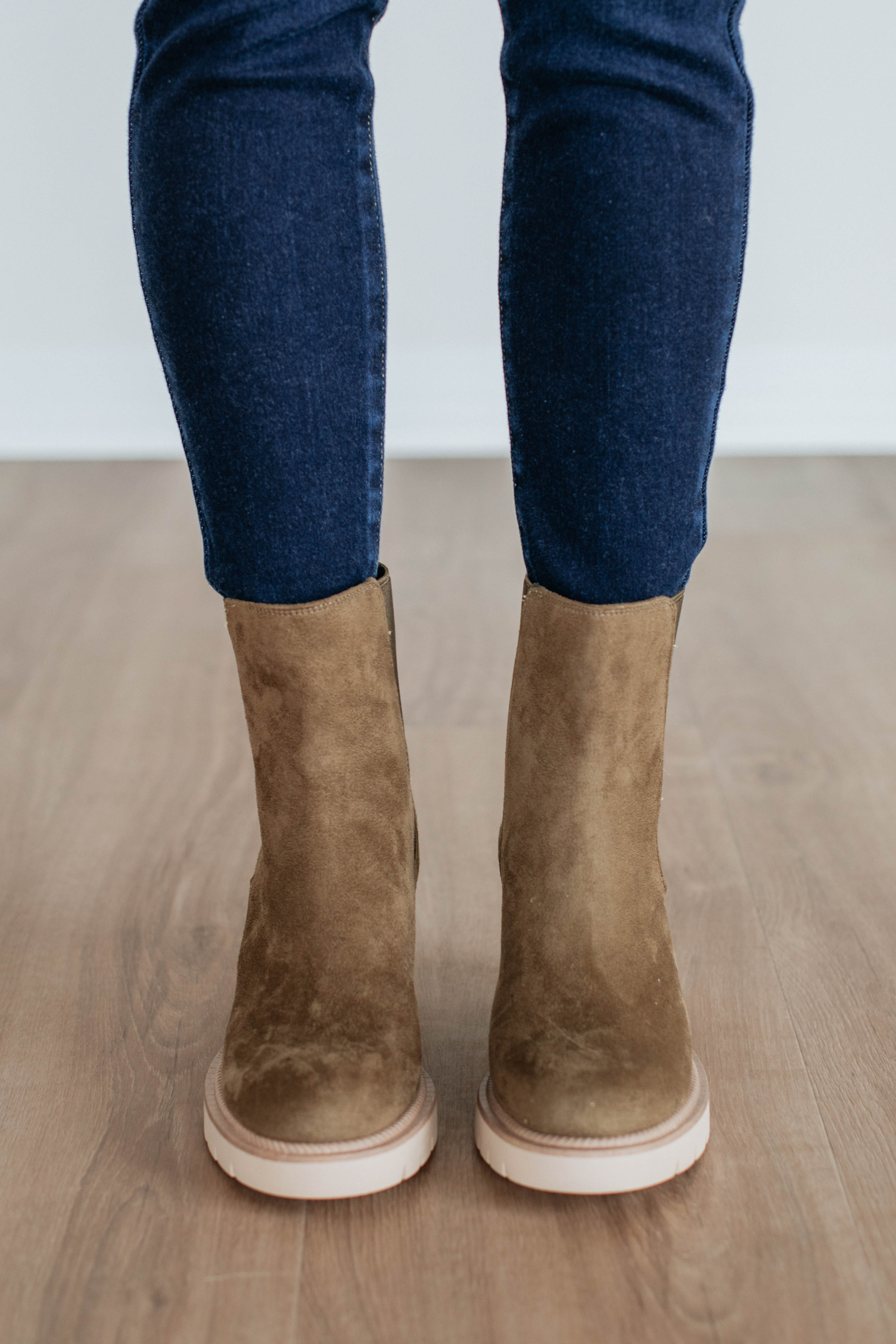 Anywhere With You Boots - Stylish Khaki Ankle Boots for Women | Perfect for Casual Outings, Travel & Everyday Wear