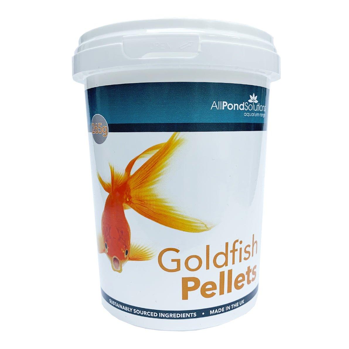 Premium Goldfish Pellet Food - 145g & 265g Options | Nutrient-Rich Formula for Healthy Growth | AllPondSolutions | Ideal for Home Aquariums & Outdoor Ponds