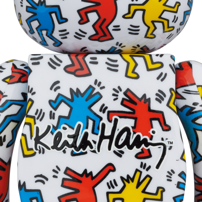 Medicom Bearbrick Keith Haring #9 100% & 400% Collectible Figure Set - Perfect for Art Lovers, Home Decor, and Pop Culture Displays