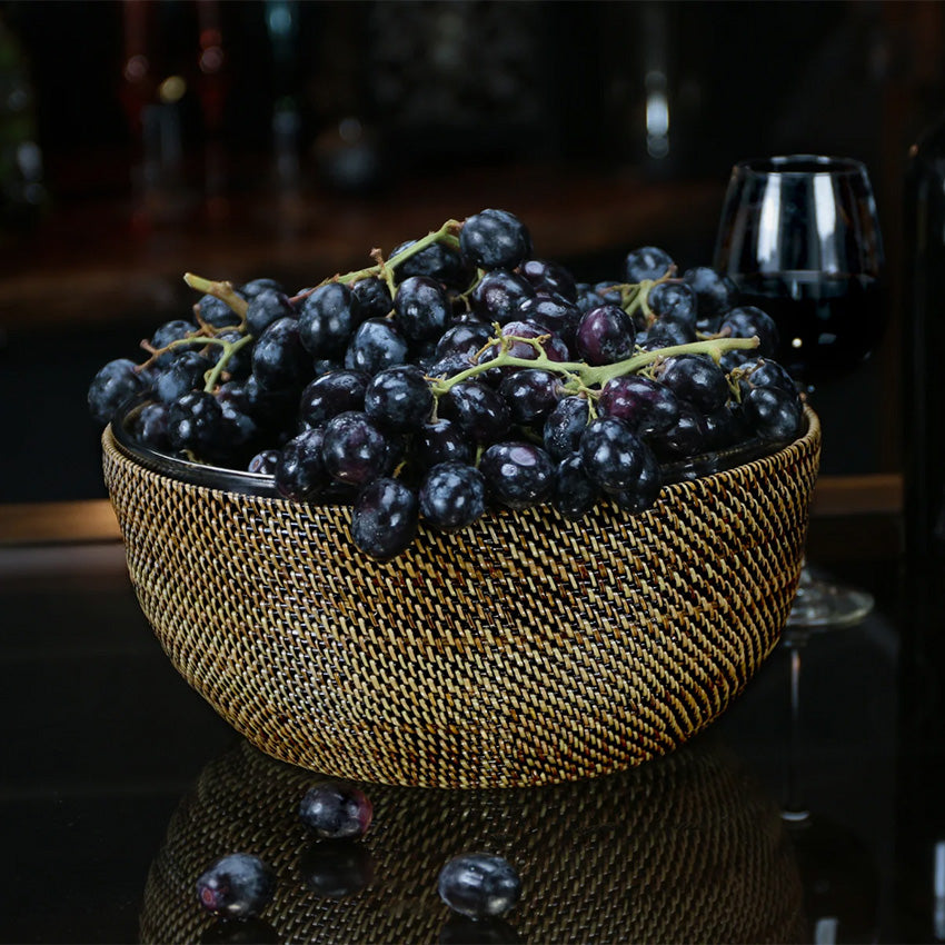 Calaisio 12-Inch Round Glass Serving Bowl - Elegant & Durable for Salads, Pasta, Fruit - Perfect for Dinner Parties, Entertaining & Everyday Use