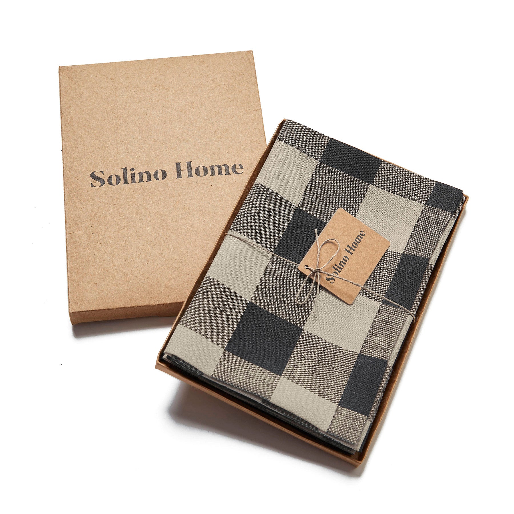 Buffalo Check Cotton Napkins - Set of 4 Premium Dinner Napkins for Farmhouse Dining, Holiday Table Setting & Rustic Home Decor