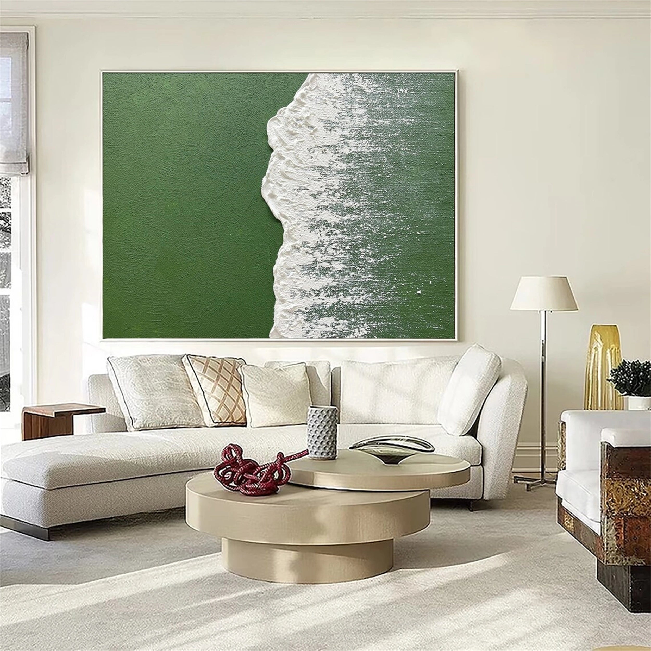 Ocean And Sky Painting #OS 093 - Stunning Seascape Wall Art for Home & Office Decor | Perfect for Living Room, Bedroom, or Coastal Themed Spaces