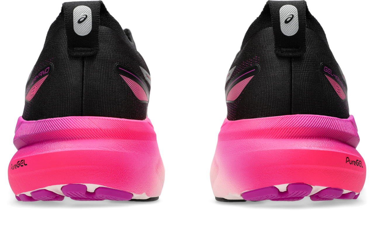 ASICS Women's GEL-Kayano 31 Wide Running Shoes - Black/Bold Magenta - Stability & Cushion for Long Distance Running, Jogging, Gym Workouts