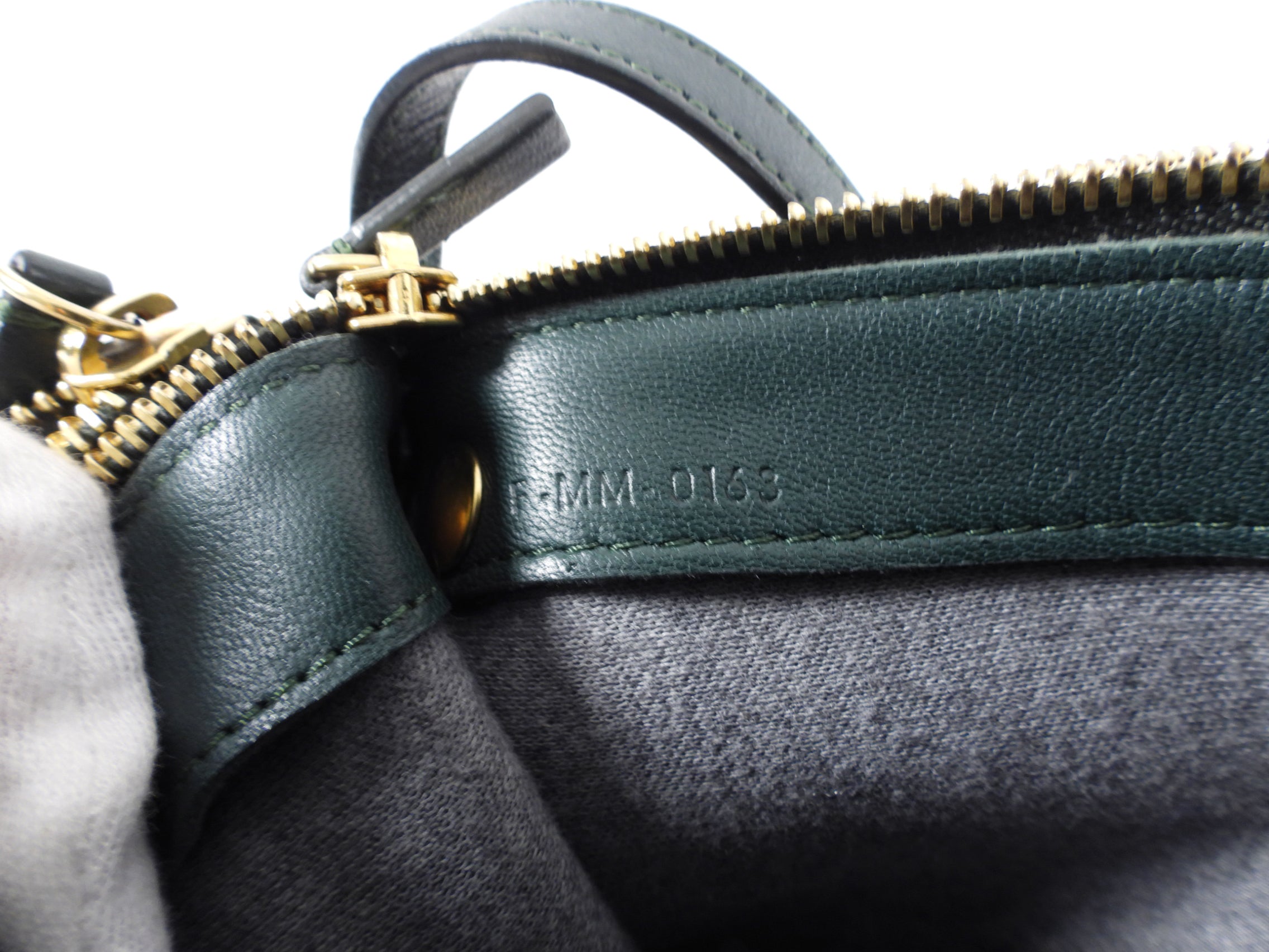 Celine Dark Green Smooth Leather Large Trio Crossbody Bag for Women | Luxury Designer Handbag for Everyday Use, Work & Travel