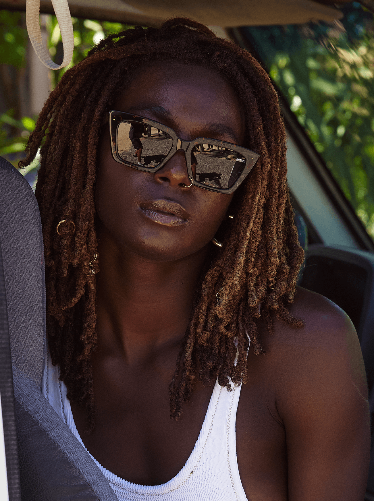 KEERA Eco-Friendly Recycled Black & Smoke Polarized Sunglasses - 54mm UV Protection for Men & Women | Perfect for Driving, Outdoor Sports & Fashion Accessories