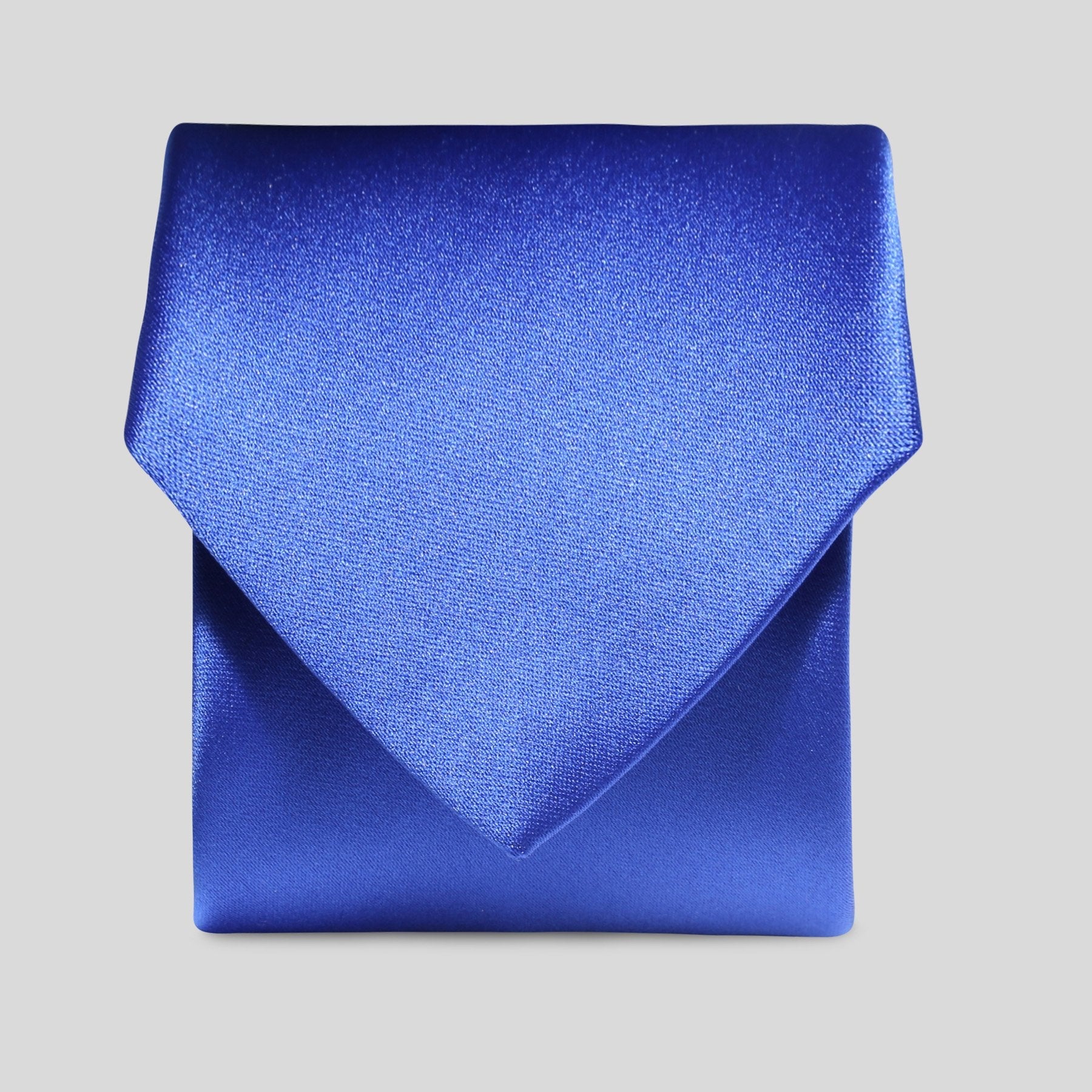 Royal Blue Satin Necktie for Men - Elegant Formal Silk Tie for Weddings, Business Meetings & Special Occasions