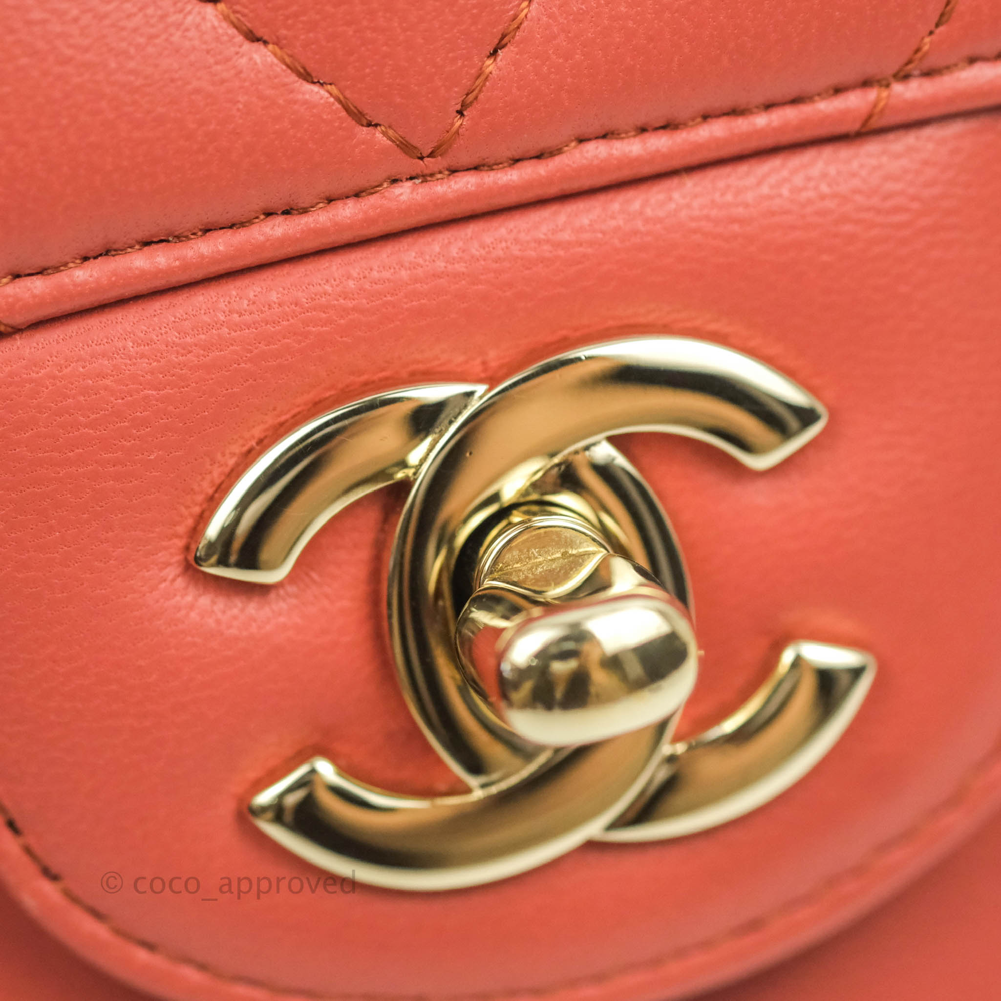 Chanel Chevron Mini Rectangular Flap Bag in Brick Red Lambskin Leather with Aged Gold Hardware - Luxury Crossbody Purse for Women, Perfect for Date Night & Special Occasions