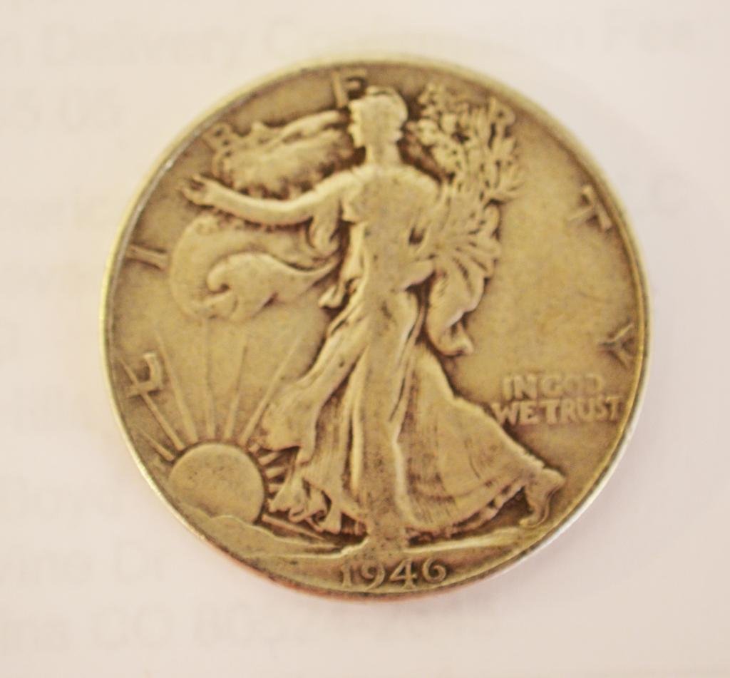 1943 Walking Liberty Half Dollar - Genuine US Silver Coin for Collectors & Investors | Perfect for Coin Collections, Gifts & Historical Memorabilia