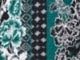 Emerald Green Striped Floral