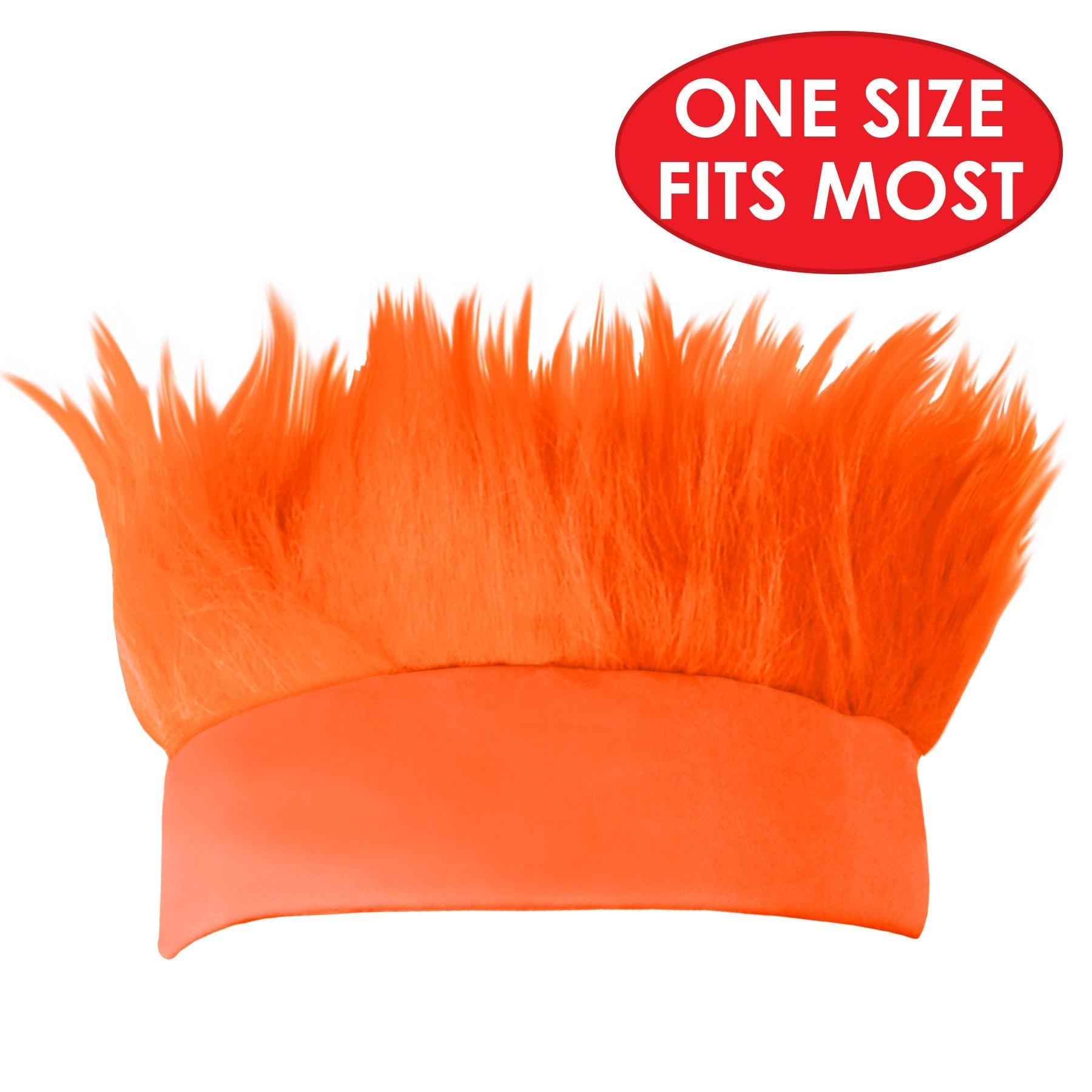 12 Pack Beistle Hairy Headband - Orange Halloween Costume Accessories for Women & Men - Perfect for Parties, Cosplay and Themed Events
