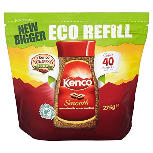 Kenco Smooth Instant Coffee 275g (Pack of 6) | Rich & Creamy Blend | Perfect for Office, Home & Travel | Morning Brew or Afternoon Pick-Me-Up