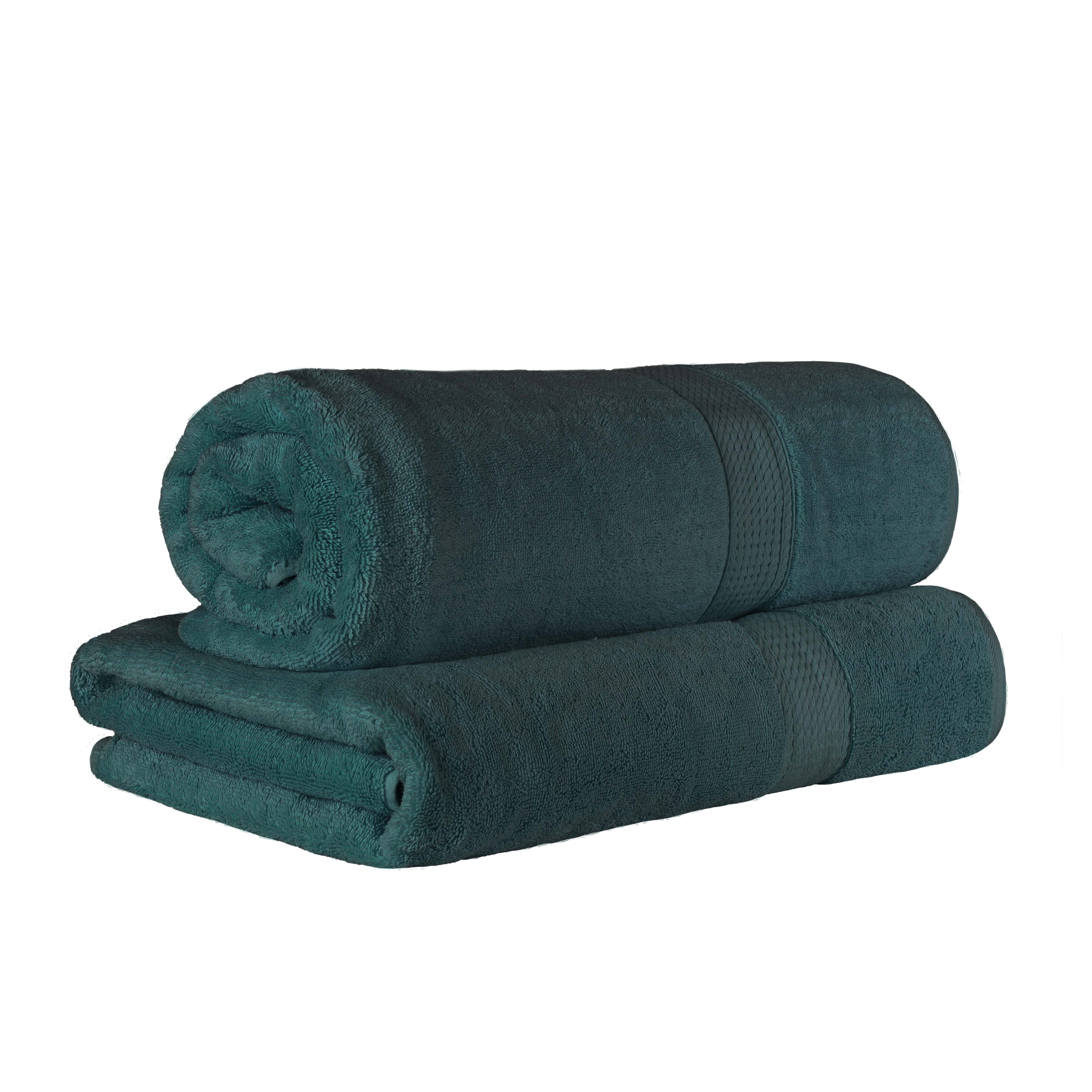 Premium Egyptian Cotton Bath Sheet Set of 2 - Ultra Soft & Absorbent Luxury Towels for Spa, Hotel, or Home Use