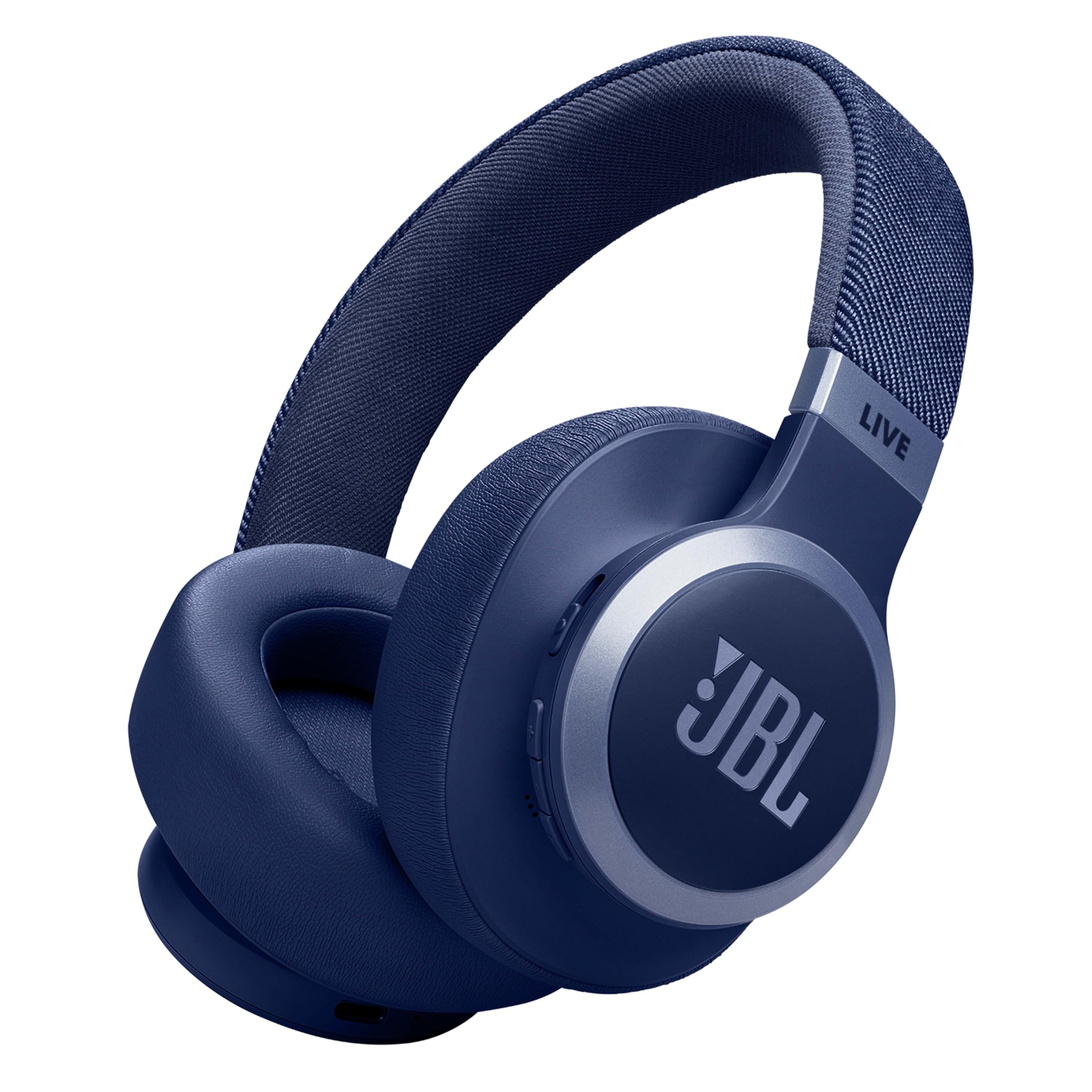 JBL Live 770 NC Wireless Over-Ear Headphones with Active Noise Cancelling, 65-Hour Battery Life & Bluetooth - Perfect for Travel, Work & Music Lovers (Blue)