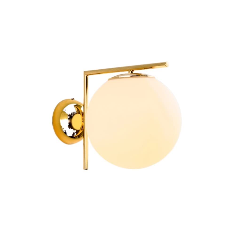Modern Minimalist Wall Mounted Light - Postmodern Glass Circular Wall Lamp for Bedroom, Living Room, Study & Corridor - Creative Ambient Lighting for Home Decor & Restaurant Background