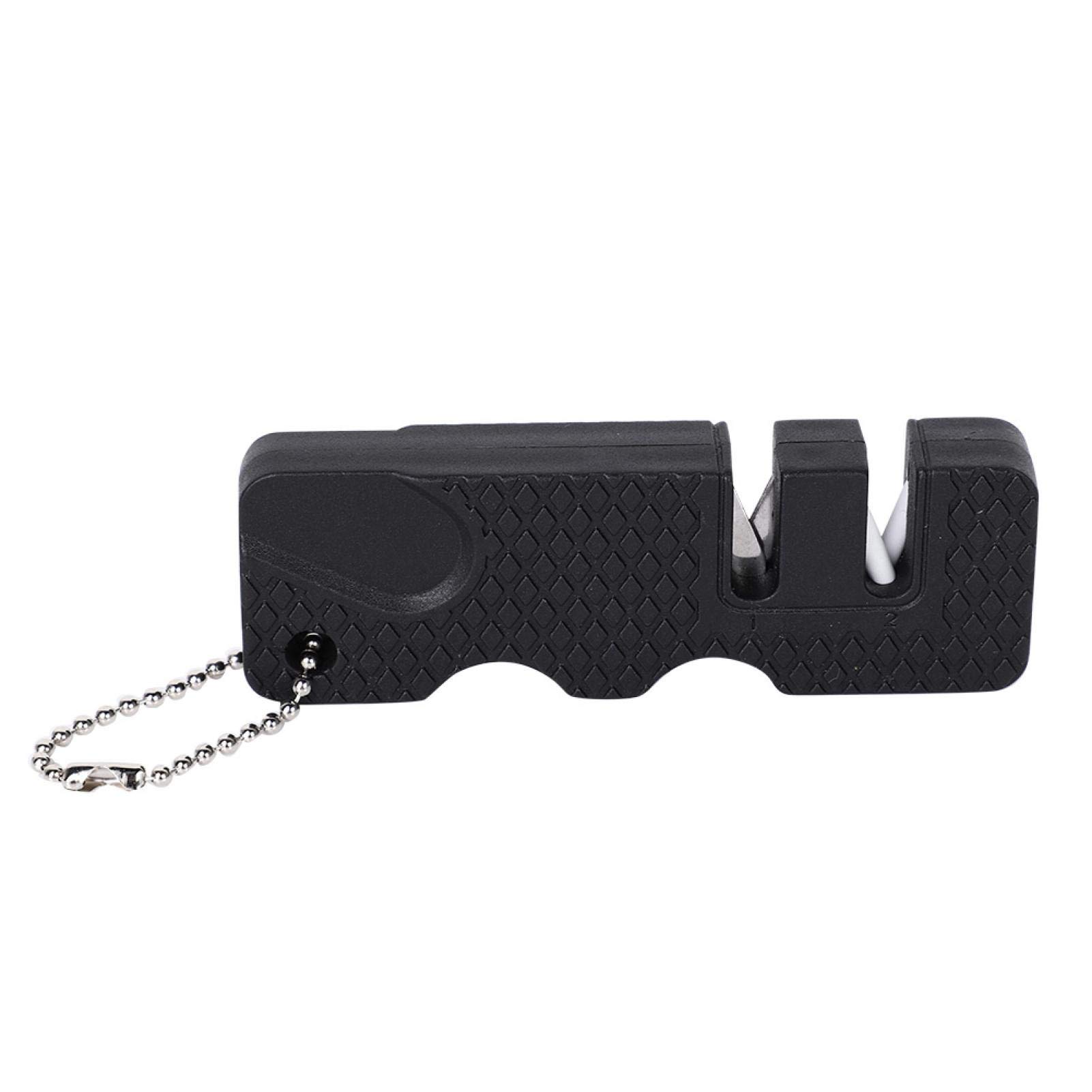Vbestlife Stainless Steel Knife Sharpener - Portable & Safe Kitchen Tool for Camping, Hiking, Outdoor Cooking & Home Use - Professional Knife Sharpening Accessories