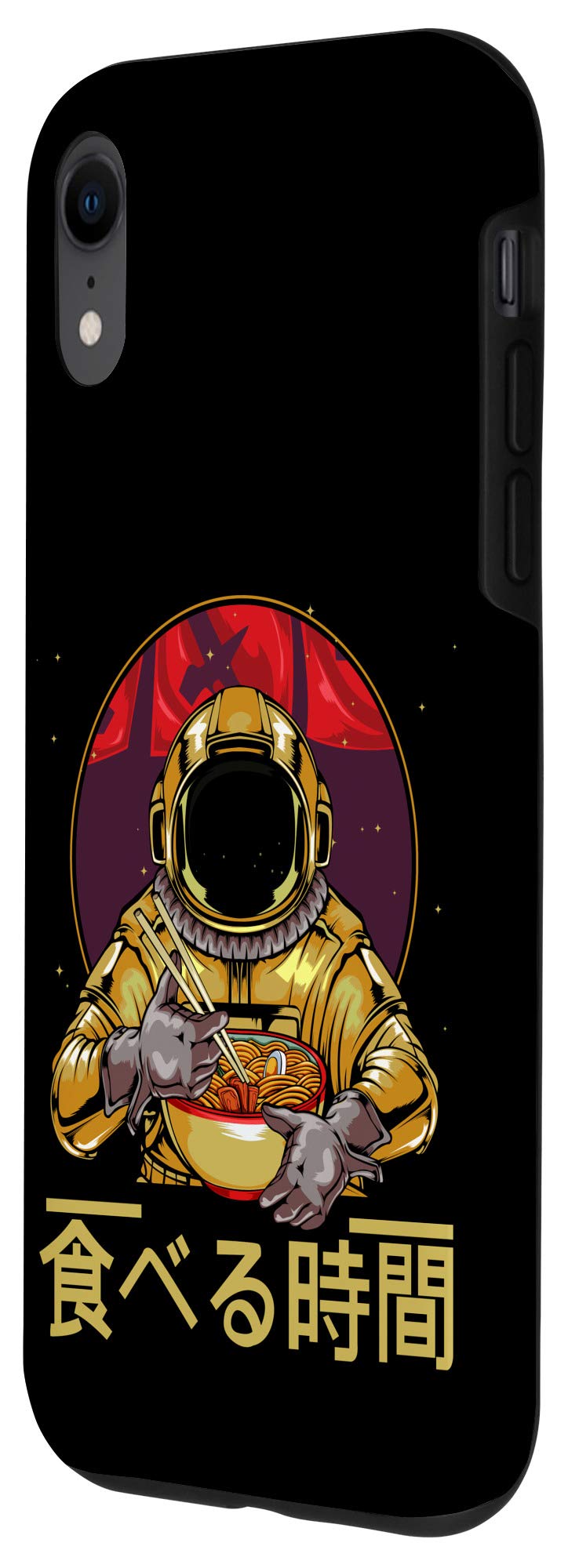 Funny Anime iPhone XR Case - Ramen Astronaut Soba Udon Bowl Manga Design for Noodle Lovers | Perfect Gift for Anime Fans & Tech Enthusiasts | Use at Home, Office or School