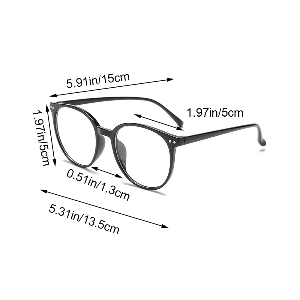 TAORANJU Blue Light Blocking Glasses for Men & Women - Anti Eyestrain Computer Glasses, Gaming & Reading Glasses with Curved Frame - Reduce Dry Eyes, Headaches & Blurry Vision - Perfect for Office Work, Online Classes & Nighttime Screen Use