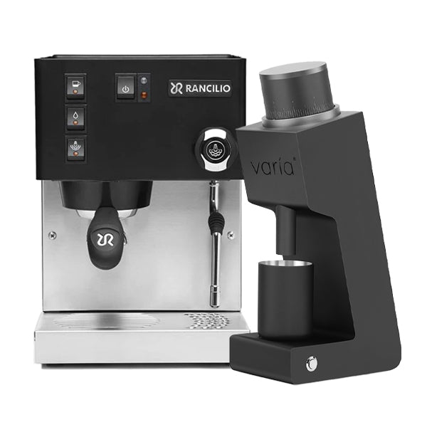 Rancilio Silvia V6 Espresso Machine & Varia VS3 Grinder Bundle - Premium Home Coffee Bar Setup for Latte & Cappuccino Lovers