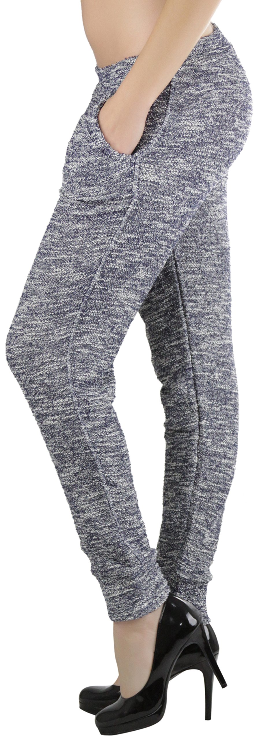 ToBeInStyle Women's Soft Cozy Cotton Blend Sweatpants with Drawstring Waist - Comfortable Lounge Pants for Relaxing at Home, Yoga, and Running Errands