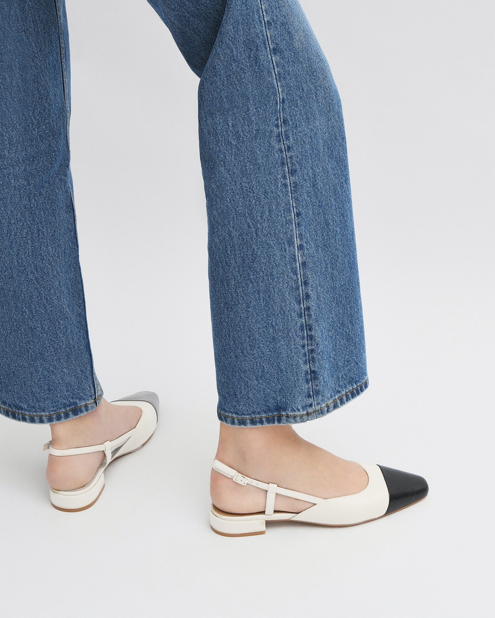 LEAH DRESS FLATS - Comfortable Women's Casual Shoes in Off White & Multi Colors | Perfect for Work, Travel & Everyday Wear