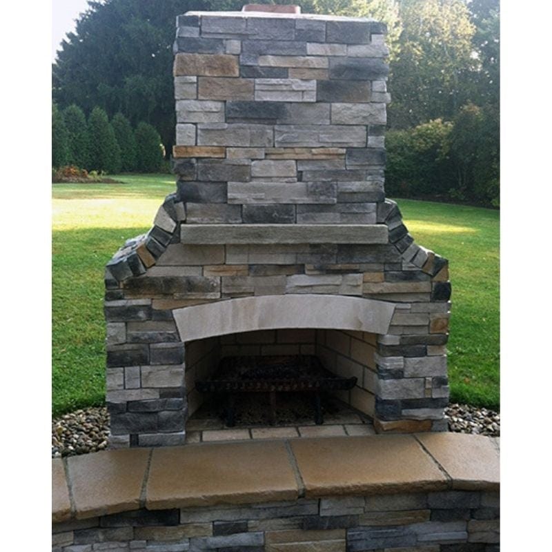 Round Grove Mezzo Outdoor Fireplace FP1600 - Patio, Garden & Backyard Fire Pit for Cozy Evenings & Outdoor Gatherings