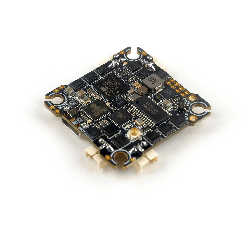 HappyModel CrazyF411 ELRS AIO 4-in-1 Flight Controller with Built-in UART 2.4G ELRS & 20A ESC - Compatible with Toothpick Drones for FPV Racing and Freestyle Flying