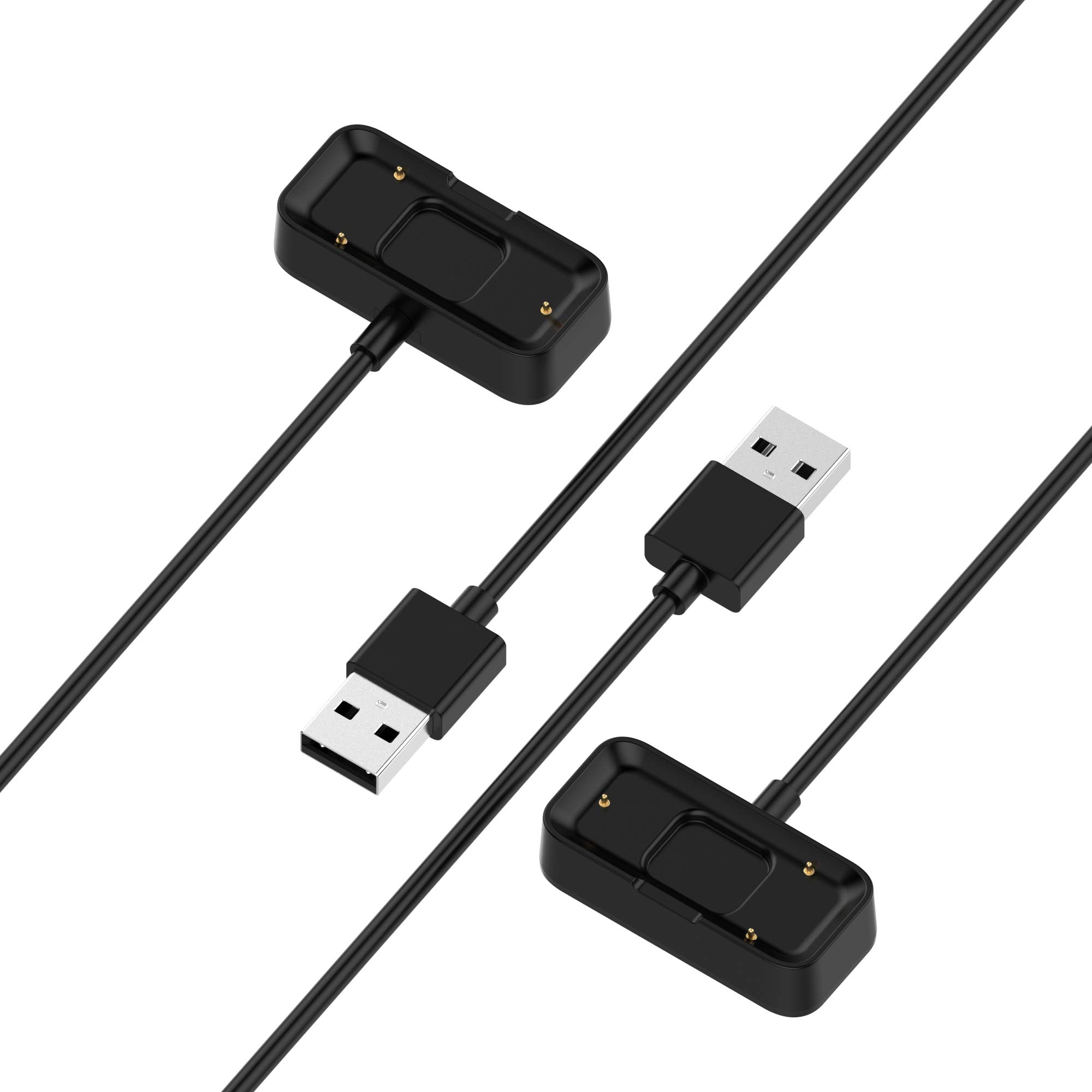 FitTurn Replacement USB Charger Cable for Withings Steel HR Watch - Compatible Charging Adapter & Dock Accessories (Black) | Perfect for Home, Office & Travel Charging