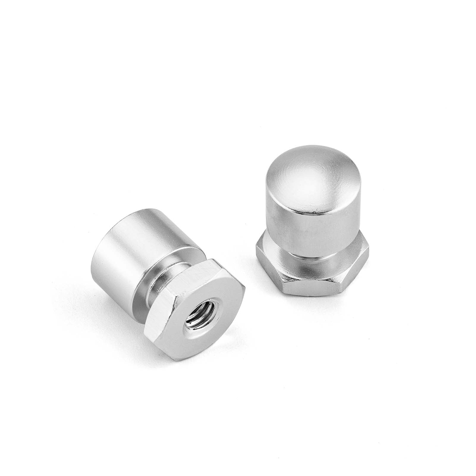 1999-2025 Harley-Davidson Touring Electra Glide Softail Deluxe Deuce 2x Solo Seat Vintage Chrome Nuts - Perfect for Custom Motorcycle Restoration & Classic Bike Upgrades