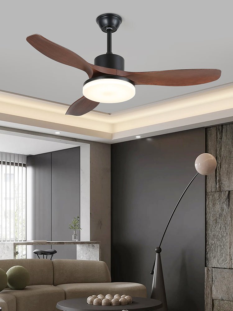 Morty Adams 48/52 Inch Wooden Ceiling Fan with Light Kit - Perfect for Living Room, Bedroom, and Outdoor Patio Cooling