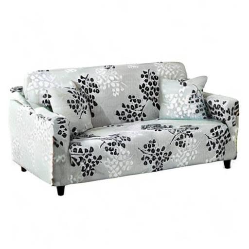 Lamberia Printed Stretch Sofa Cover Slipcover for 4-Seater Couches & Loveseats with 2 Pillow Cases - Fall Autumn Design | Home Decor, Living Room Furniture Protection