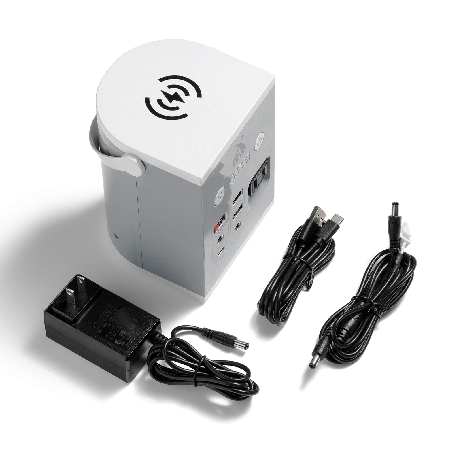 Xiegu DH100 Portable Power Station 100W 88.8Wh - Solar Generator with Wireless Charging, Anderson DC/AC/USB-C Outputs & Built-in Flashlight - Perfect for Camping, Outdoor Adventures & Emergency Power Backup